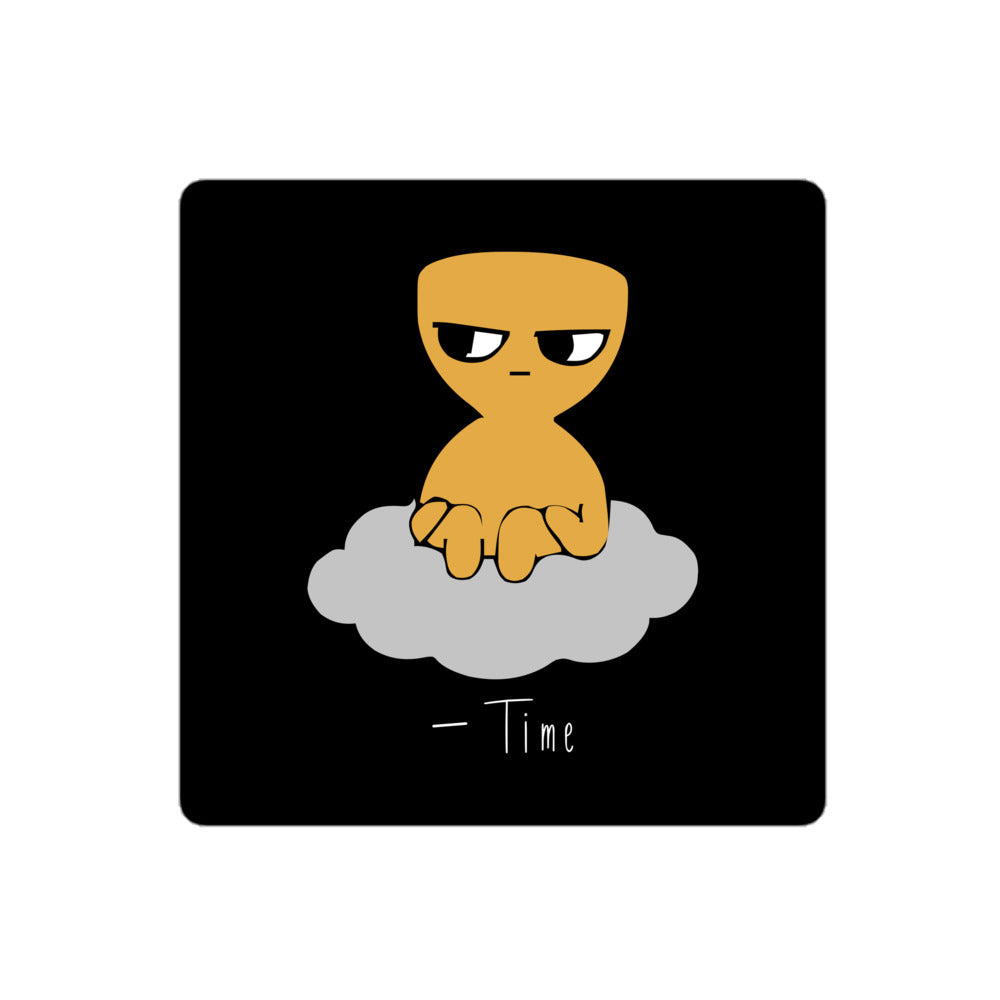 Time — Character Sticker — character and signature sticker, view 1
